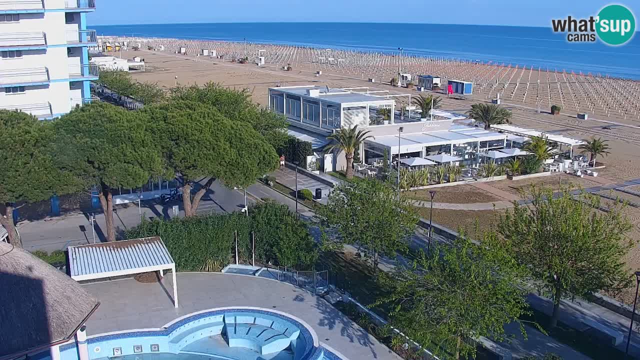 Web kamera Bibione plaža – pogled sa Ashanti ApartHotela