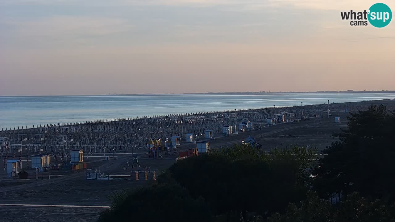 Webcam en direct plage de Bibione – vue depuis Ashanti ApartHotel