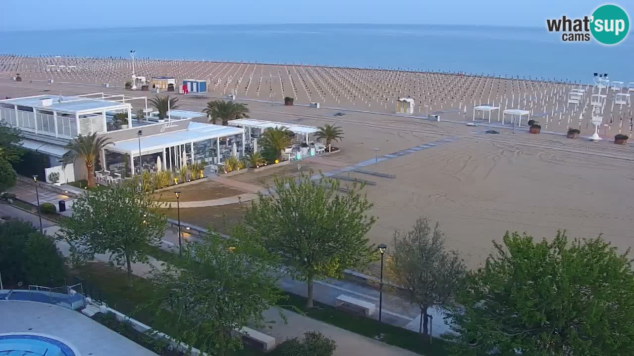 Webcam en vivo playa Bibione – vista desde Ashanti ApartHotel