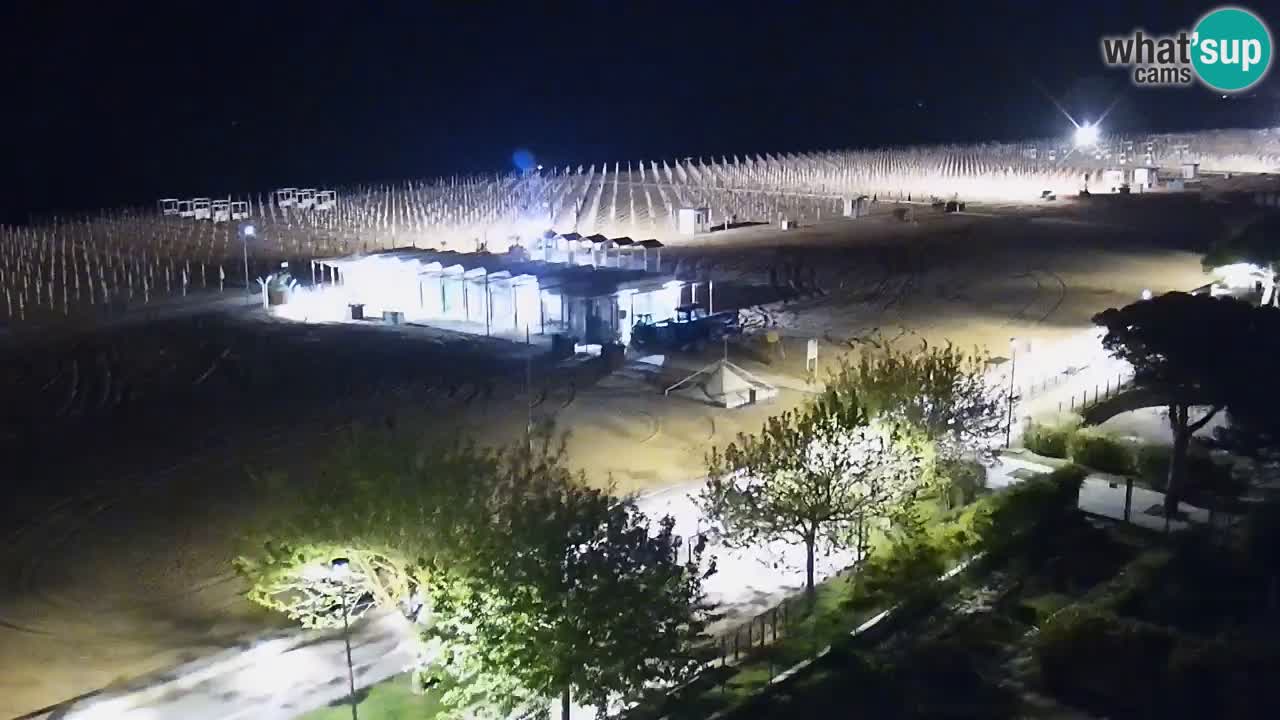 Webcam en direct plage de Bibione – vue depuis Ashanti ApartHotel