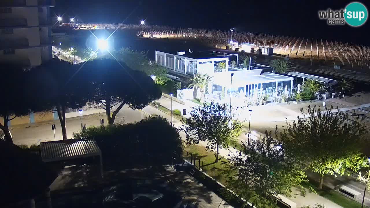 Webcam en direct plage de Bibione – vue depuis Ashanti ApartHotel