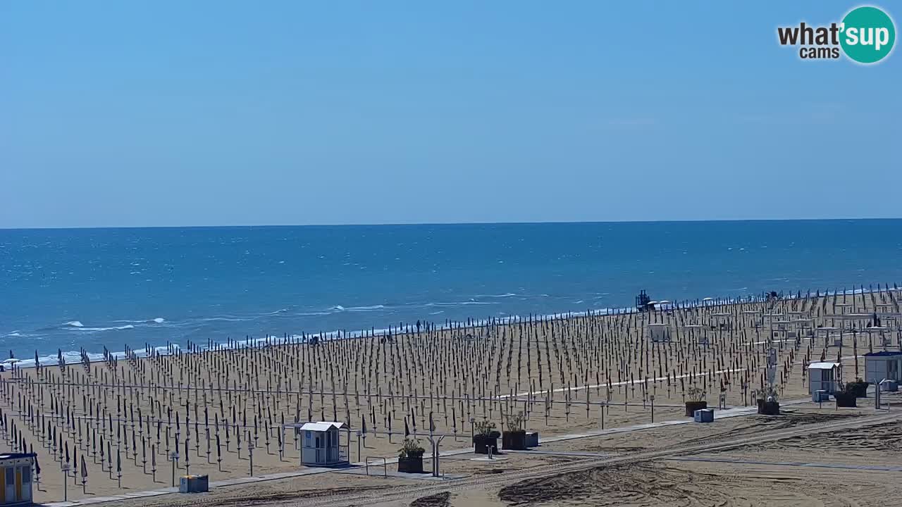 Spletna kamera Bibione plaža – pogled iz Ashanti ApartHotela