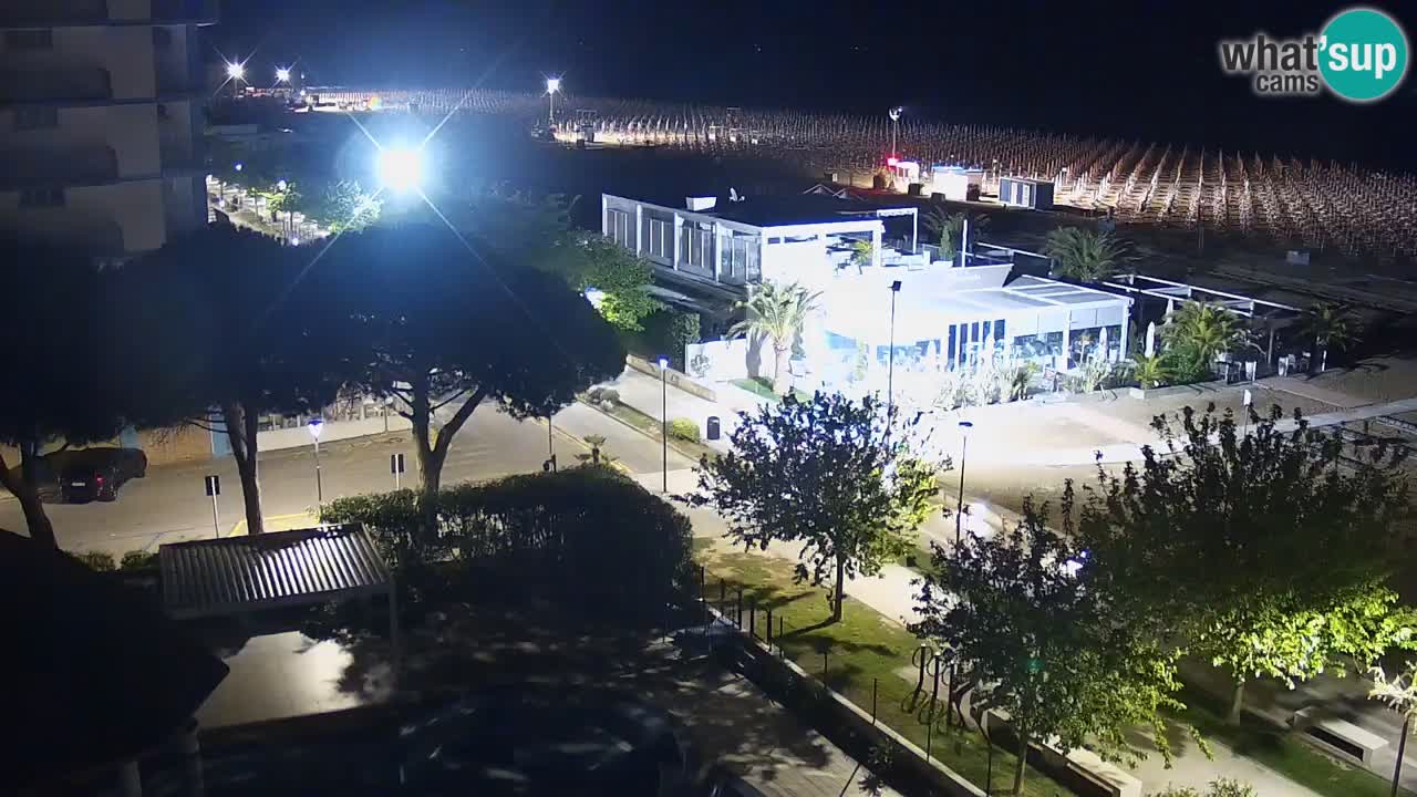 Webcam en direct plage de Bibione – vue depuis Ashanti ApartHotel