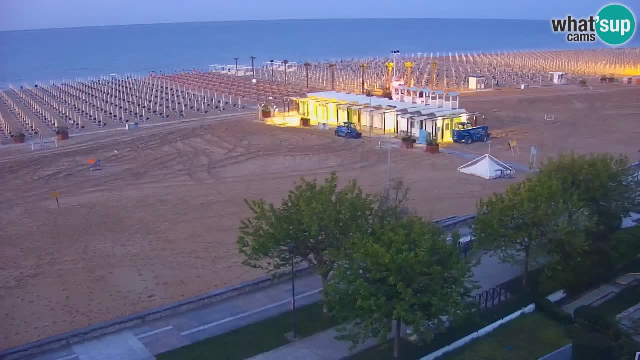 Webcam en direct plage de Bibione – vue depuis Ashanti ApartHotel