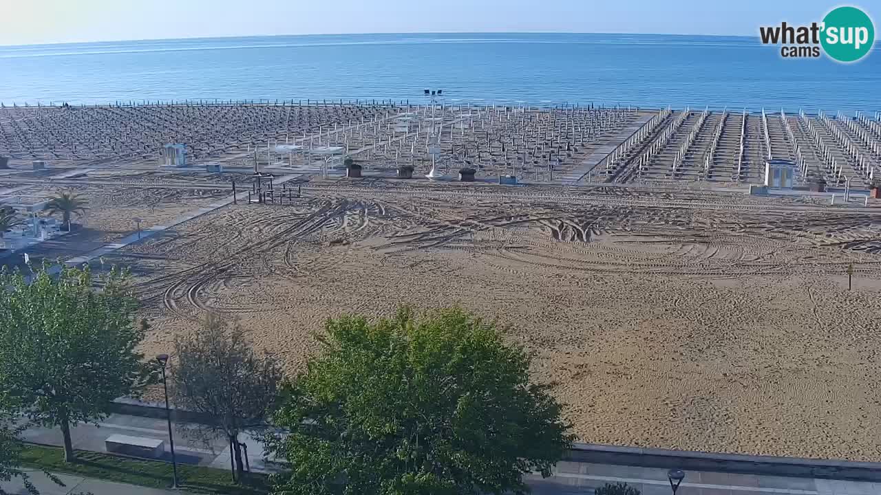 Spletna kamera Bibione plaža – pogled iz Ashanti ApartHotela