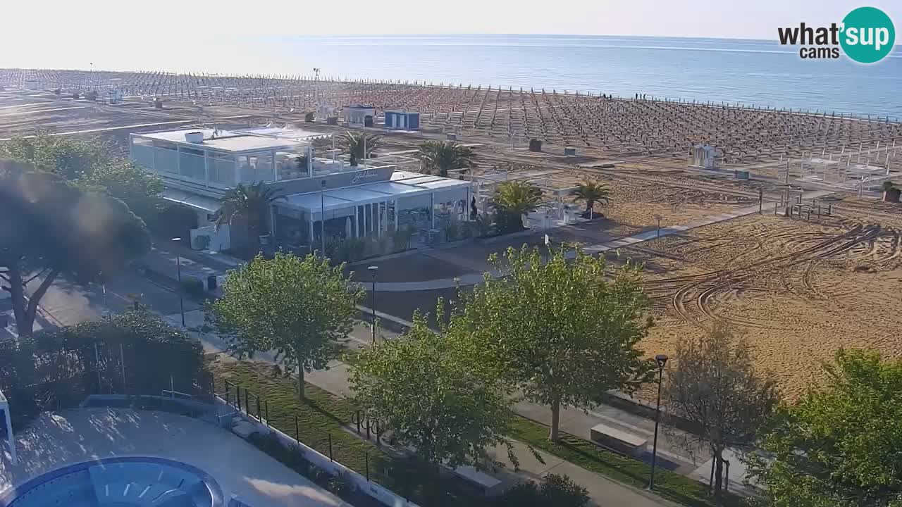 Web kamera Bibione plaža – pogled sa Ashanti ApartHotela