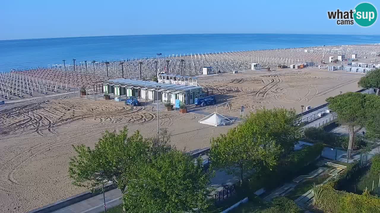 Webcam en vivo playa Bibione – vista desde Ashanti ApartHotel