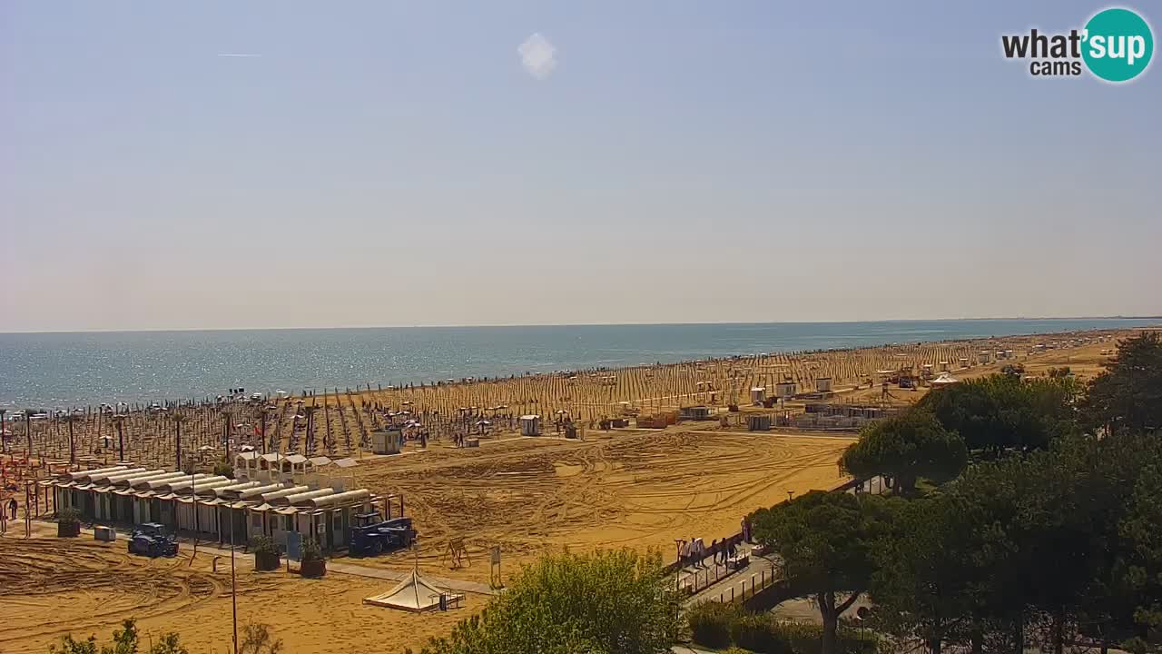 Webcam en direct plage de Bibione – vue depuis Ashanti ApartHotel