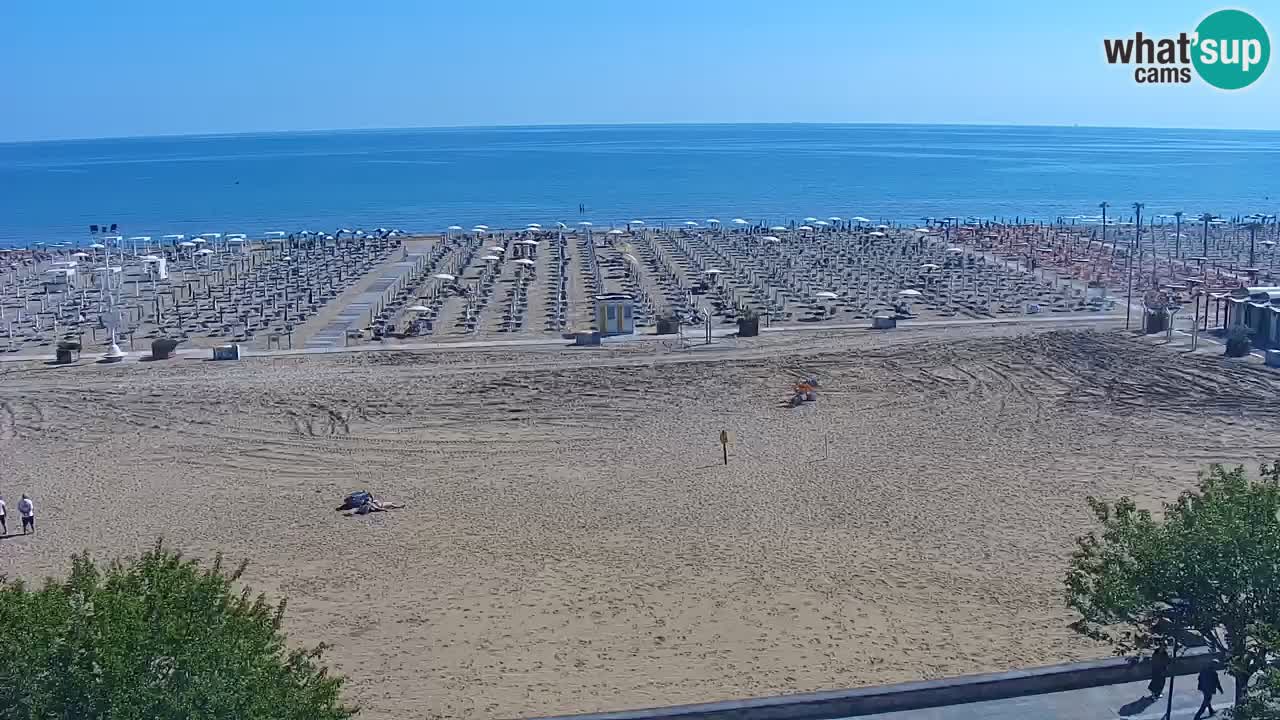 Webcam en direct plage de Bibione – vue depuis Ashanti ApartHotel
