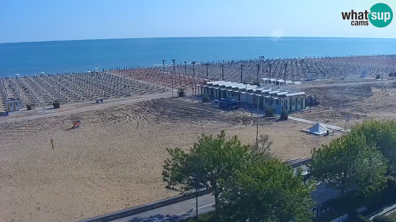 Webcam en vivo playa Bibione – vista desde Ashanti ApartHotel