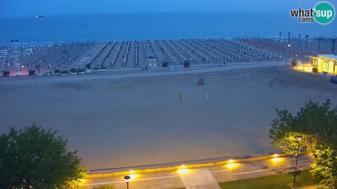 Webcam en direct plage de Bibione – vue depuis Ashanti ApartHotel