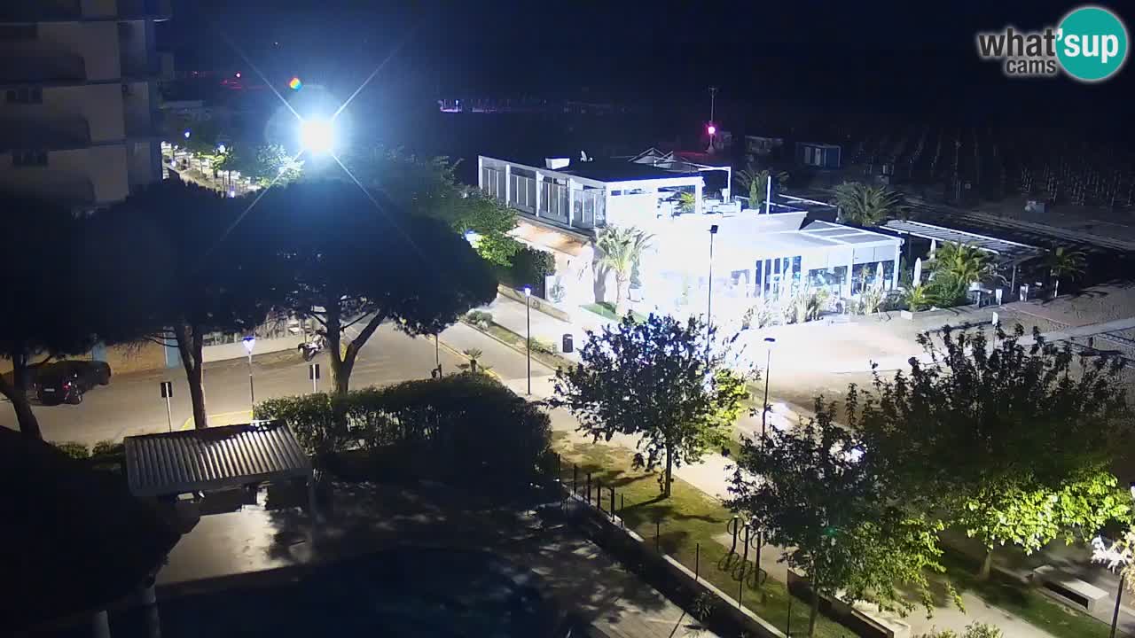 Webcam en direct plage de Bibione – vue depuis Ashanti ApartHotel