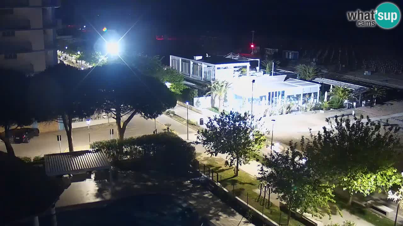 Web kamera Bibione plaža – pogled sa Ashanti ApartHotela