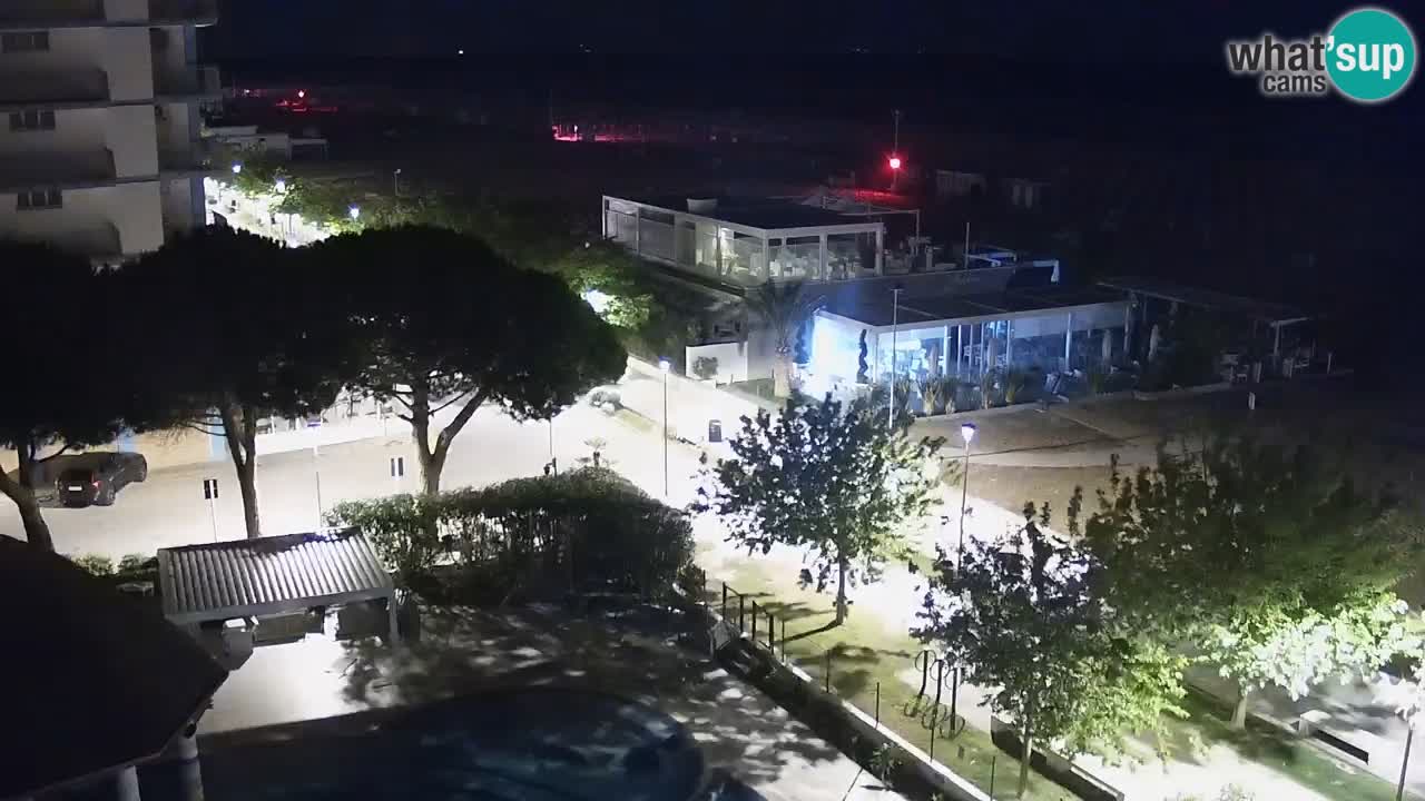 Webcam en vivo playa Bibione – vista desde Ashanti ApartHotel