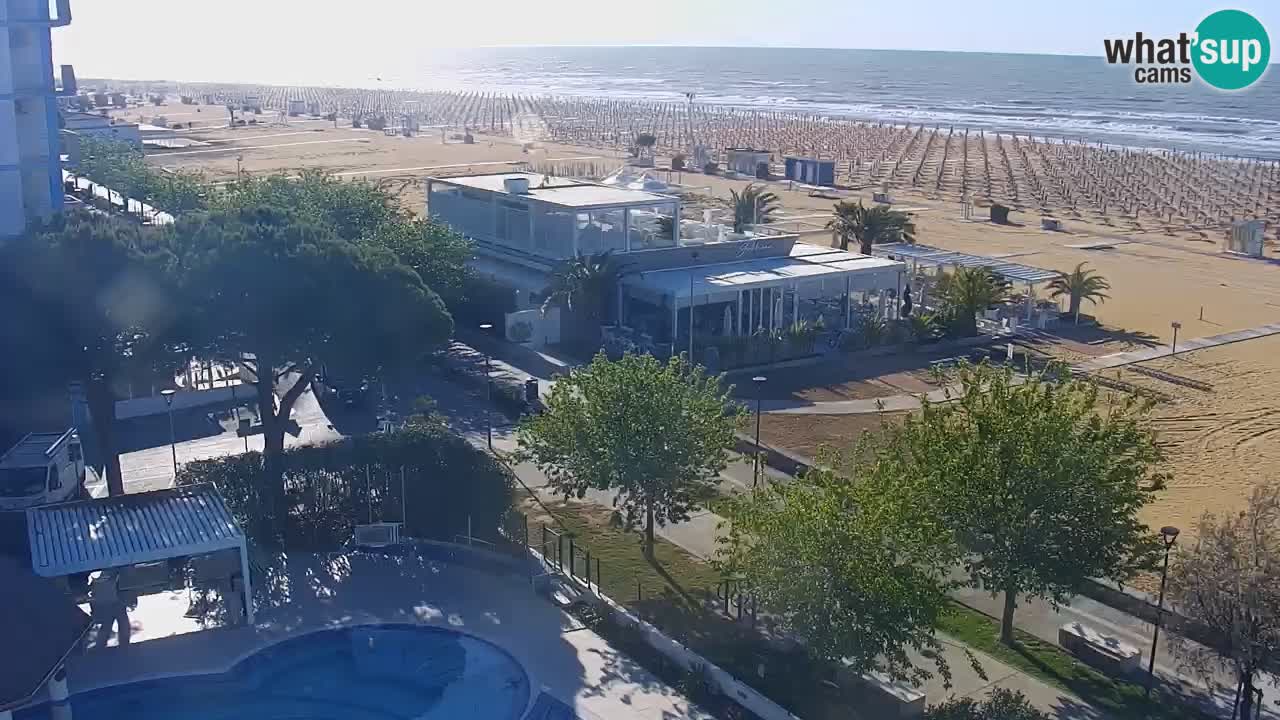 Web kamera Bibione plaža – pogled sa Ashanti ApartHotela