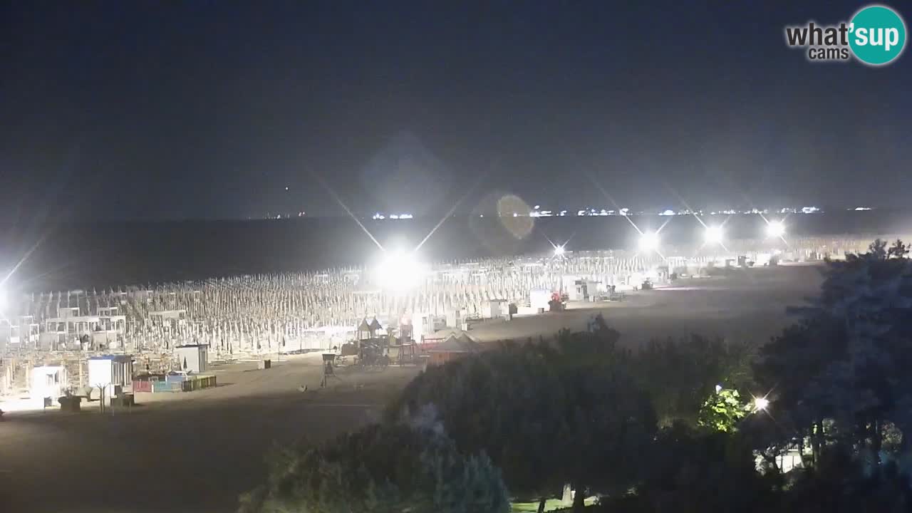 Webcam en direct plage de Bibione – vue depuis Ashanti ApartHotel