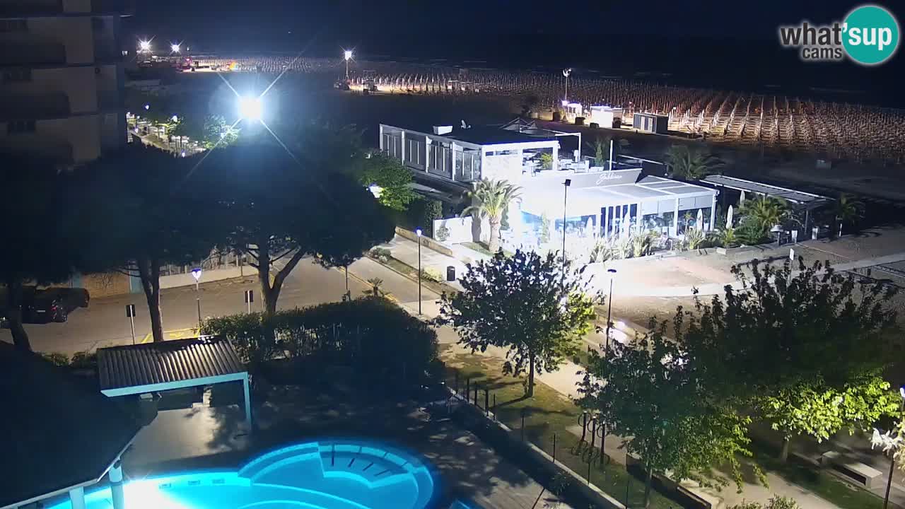 Web kamera Bibione plaža – pogled sa Ashanti ApartHotela