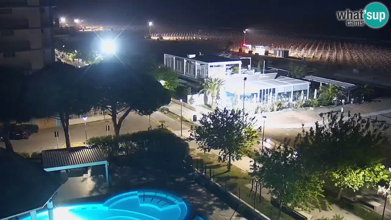 Webcam en vivo playa Bibione – vista desde Ashanti ApartHotel