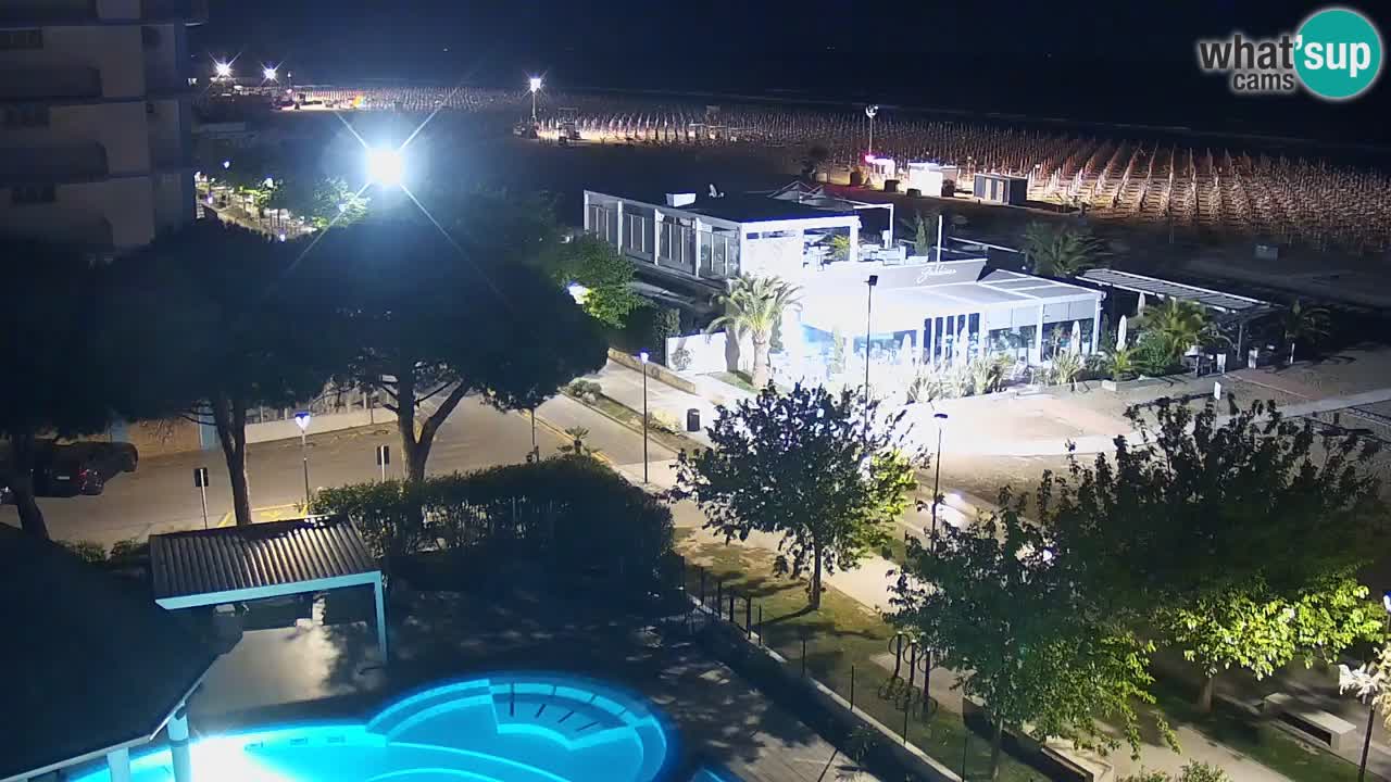 Webcam en direct plage de Bibione – vue depuis Ashanti ApartHotel