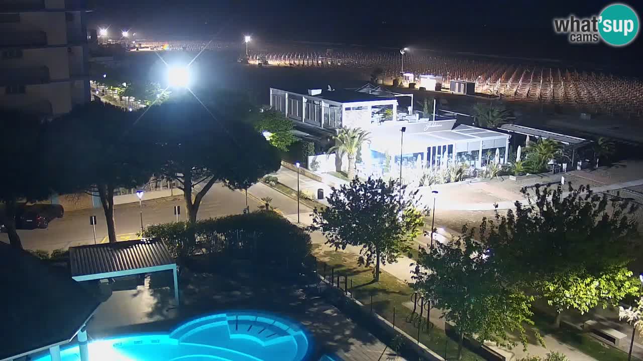 Web kamera Bibione plaža – pogled sa Ashanti ApartHotela