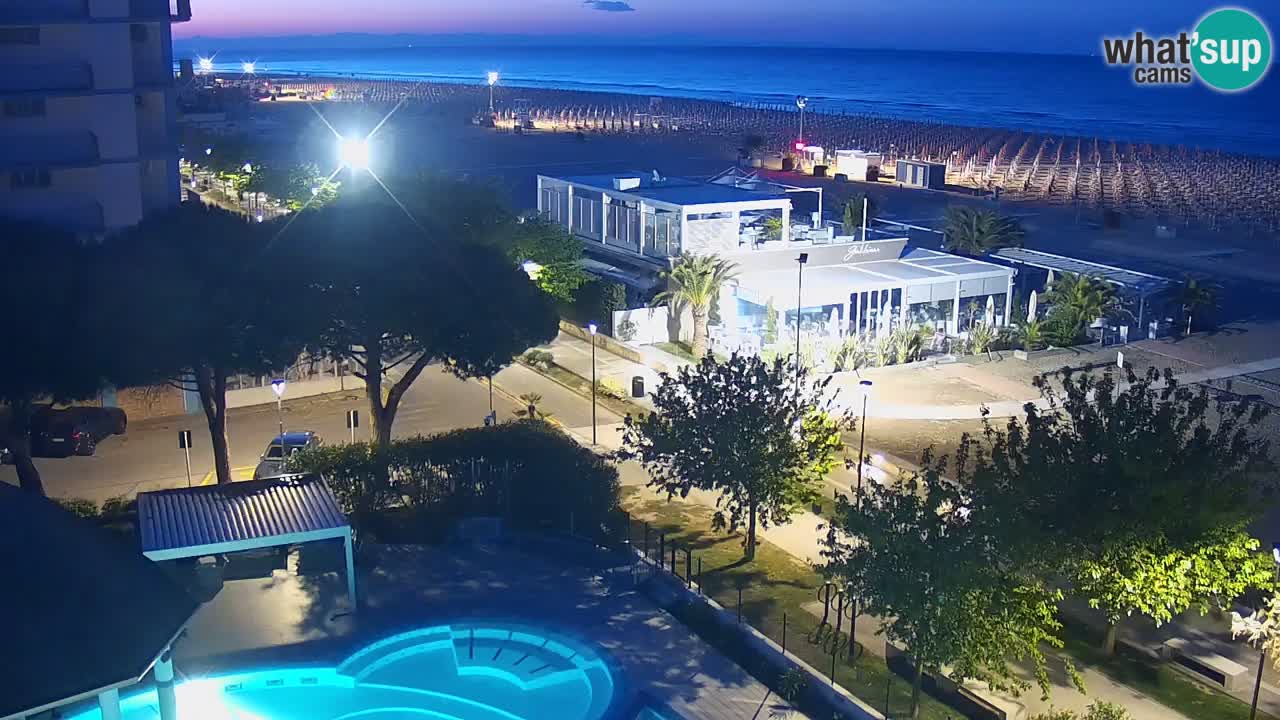 Web kamera Bibione plaža – pogled sa Ashanti ApartHotela