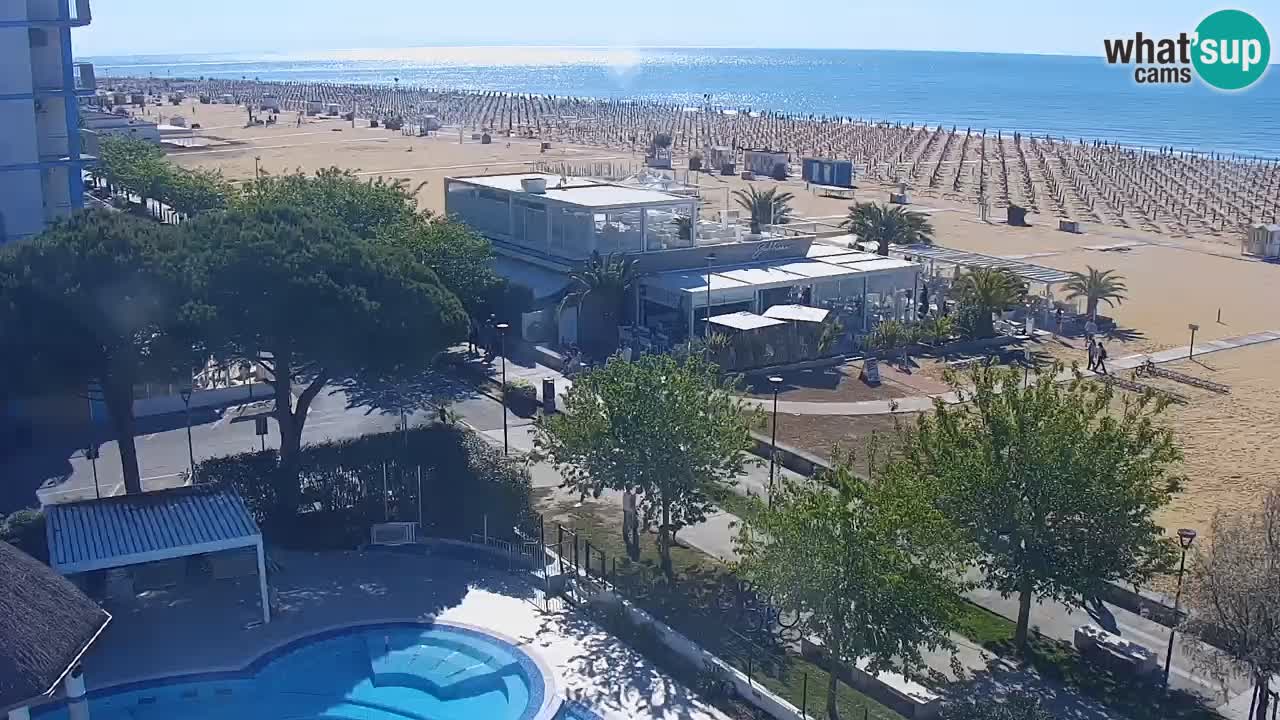 Webcam en direct plage de Bibione – vue depuis Ashanti ApartHotel