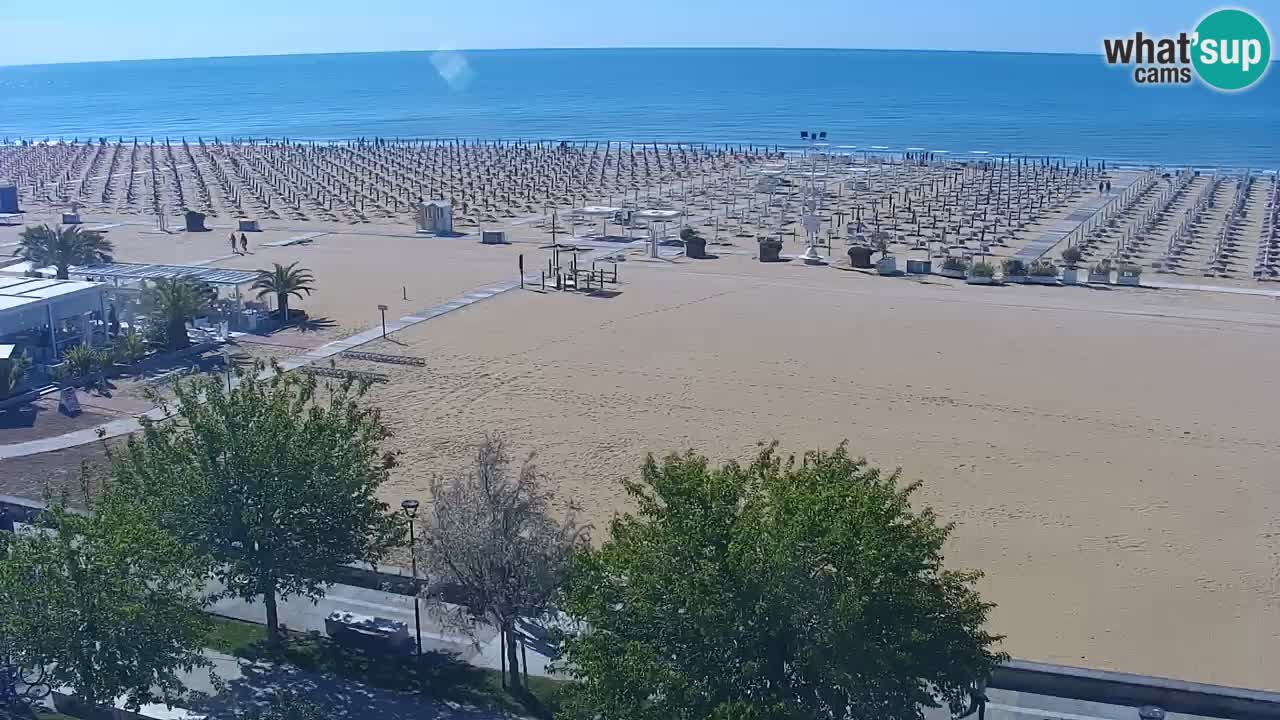 Webcam en direct plage de Bibione – vue depuis Ashanti ApartHotel