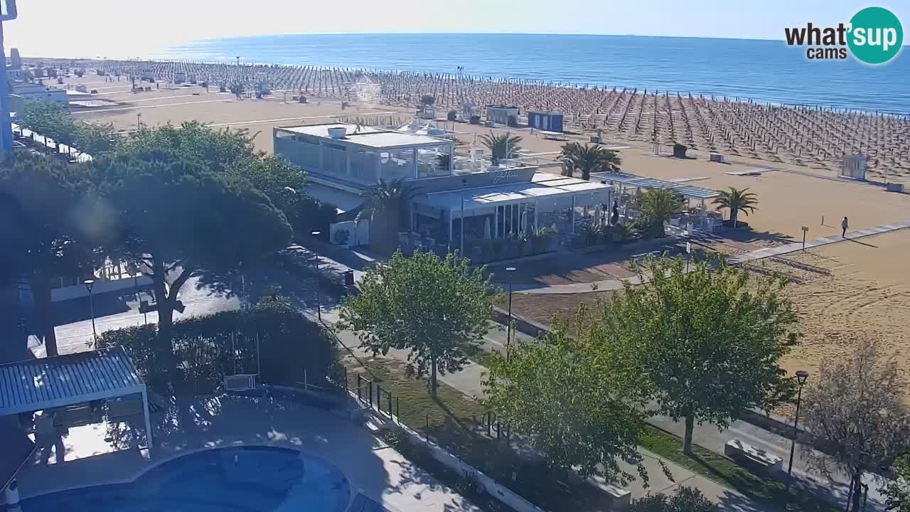 Web kamera Bibione plaža – pogled sa Ashanti ApartHotela
