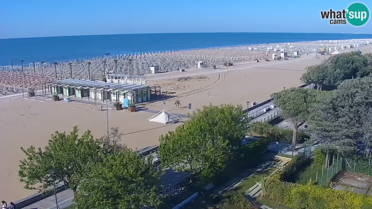 Webcam en direct plage de Bibione – vue depuis Ashanti ApartHotel