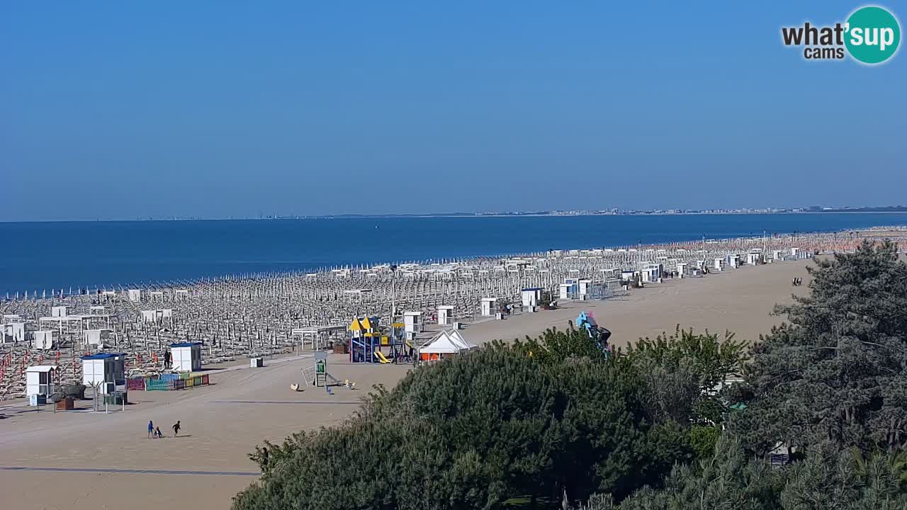 Webcam en direct plage de Bibione – vue depuis Ashanti ApartHotel