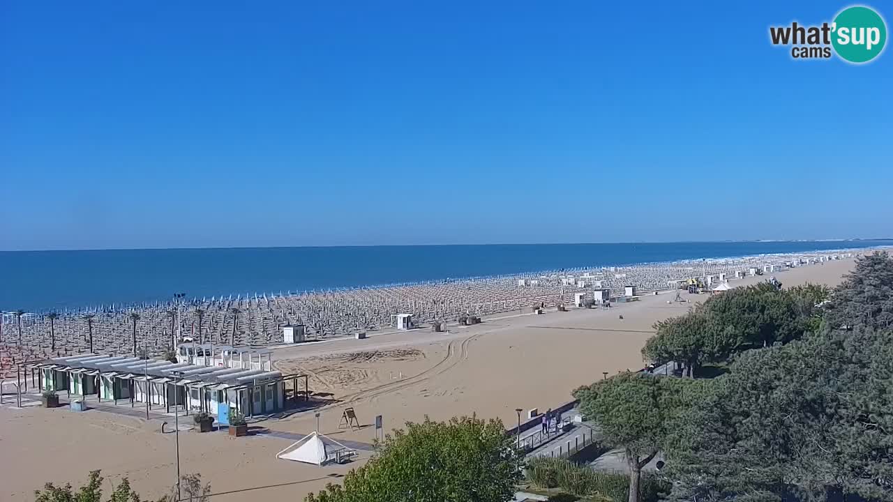 Webcam en direct plage de Bibione – vue depuis Ashanti ApartHotel