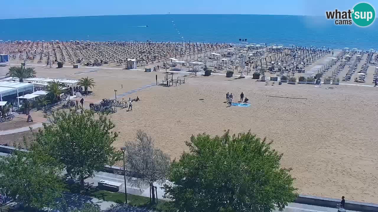 Webcam en vivo playa Bibione – vista desde Ashanti ApartHotel