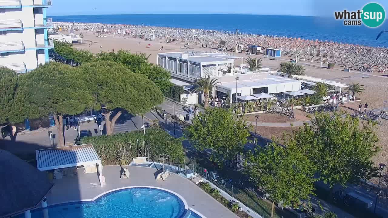 Web kamera Bibione plaža – pogled sa Ashanti ApartHotela