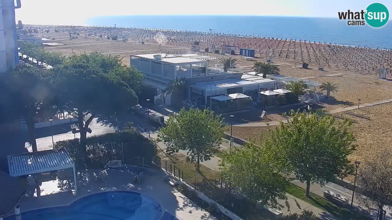 Webcam en vivo playa Bibione – vista desde Ashanti ApartHotel
