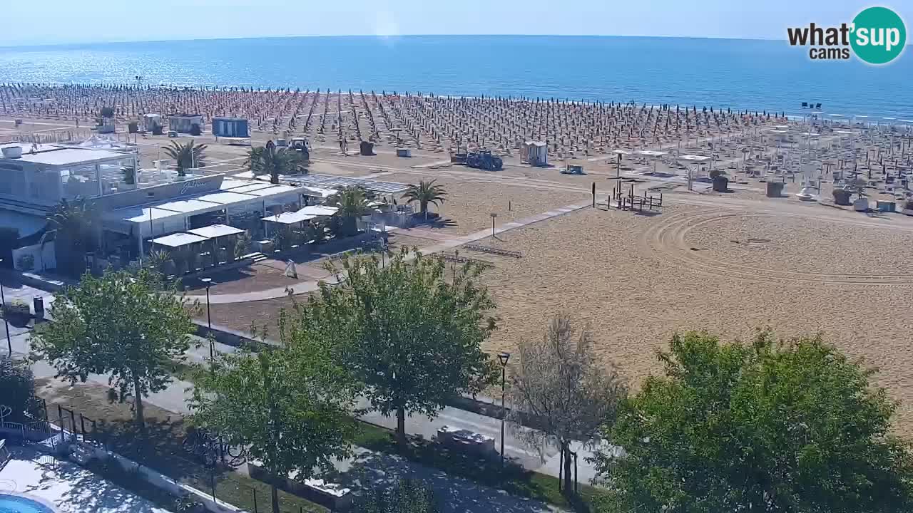 Web kamera Bibione plaža – pogled sa Ashanti ApartHotela
