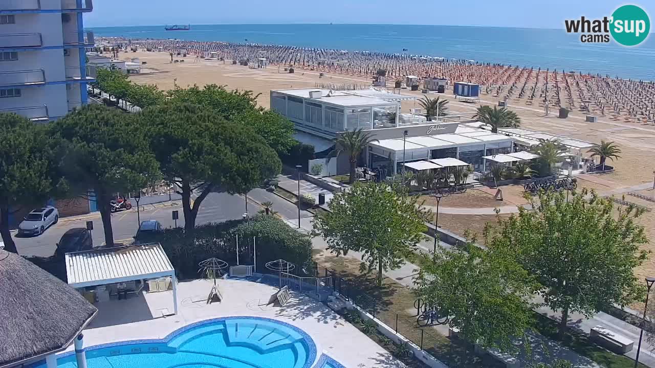 Web kamera Bibione plaža – pogled sa Ashanti ApartHotela