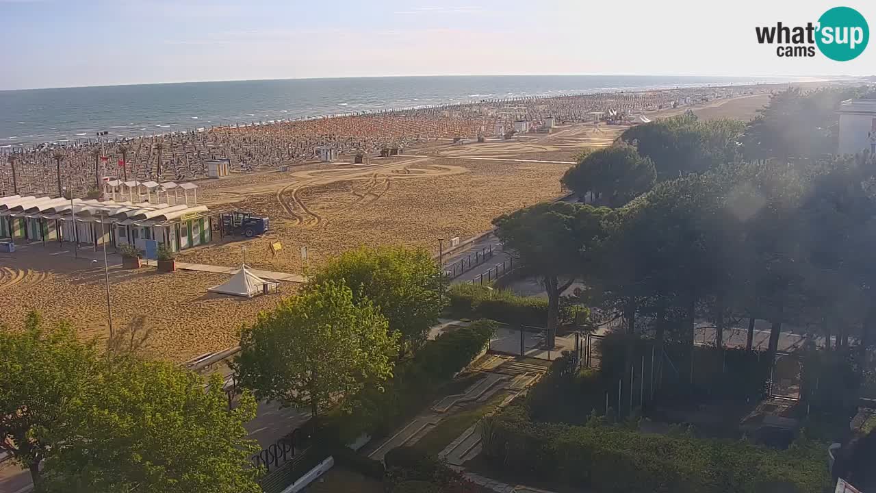 Webcam en direct plage de Bibione – vue depuis Ashanti ApartHotel
