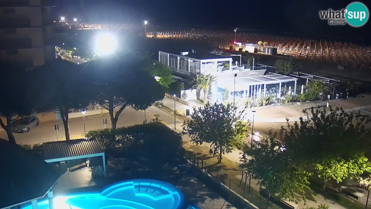 Web kamera Bibione plaža – pogled sa Ashanti ApartHotela
