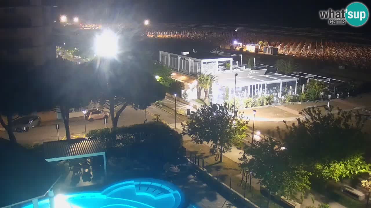 Web kamera Bibione plaža – pogled sa Ashanti ApartHotela