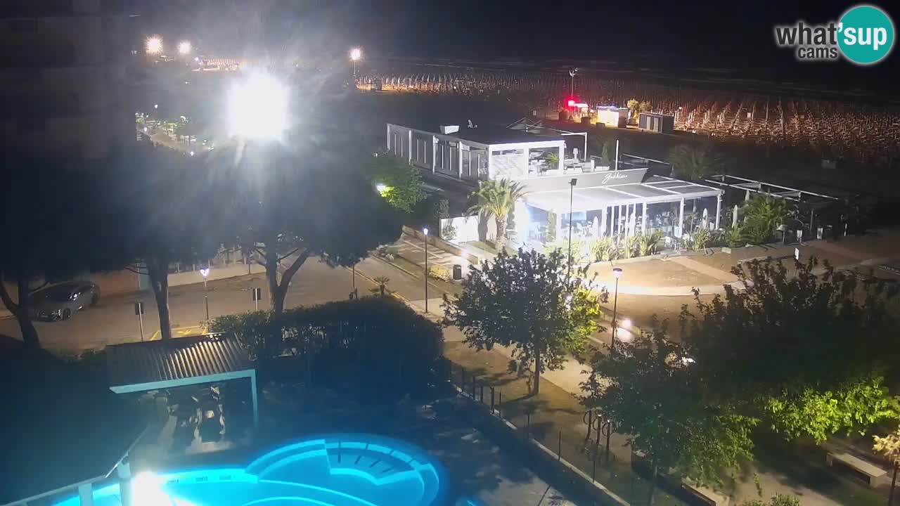 Web kamera Bibione plaža – pogled sa Ashanti ApartHotela