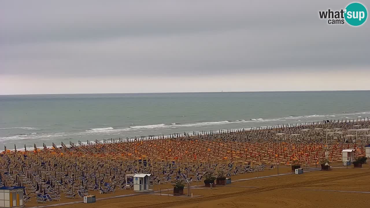 Webcam en direct plage de Bibione – vue depuis Ashanti ApartHotel