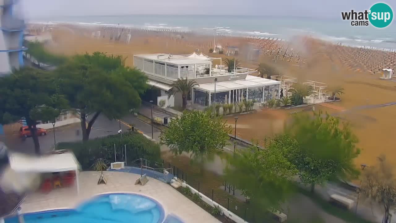 Webcam en direct plage de Bibione – vue depuis Ashanti ApartHotel