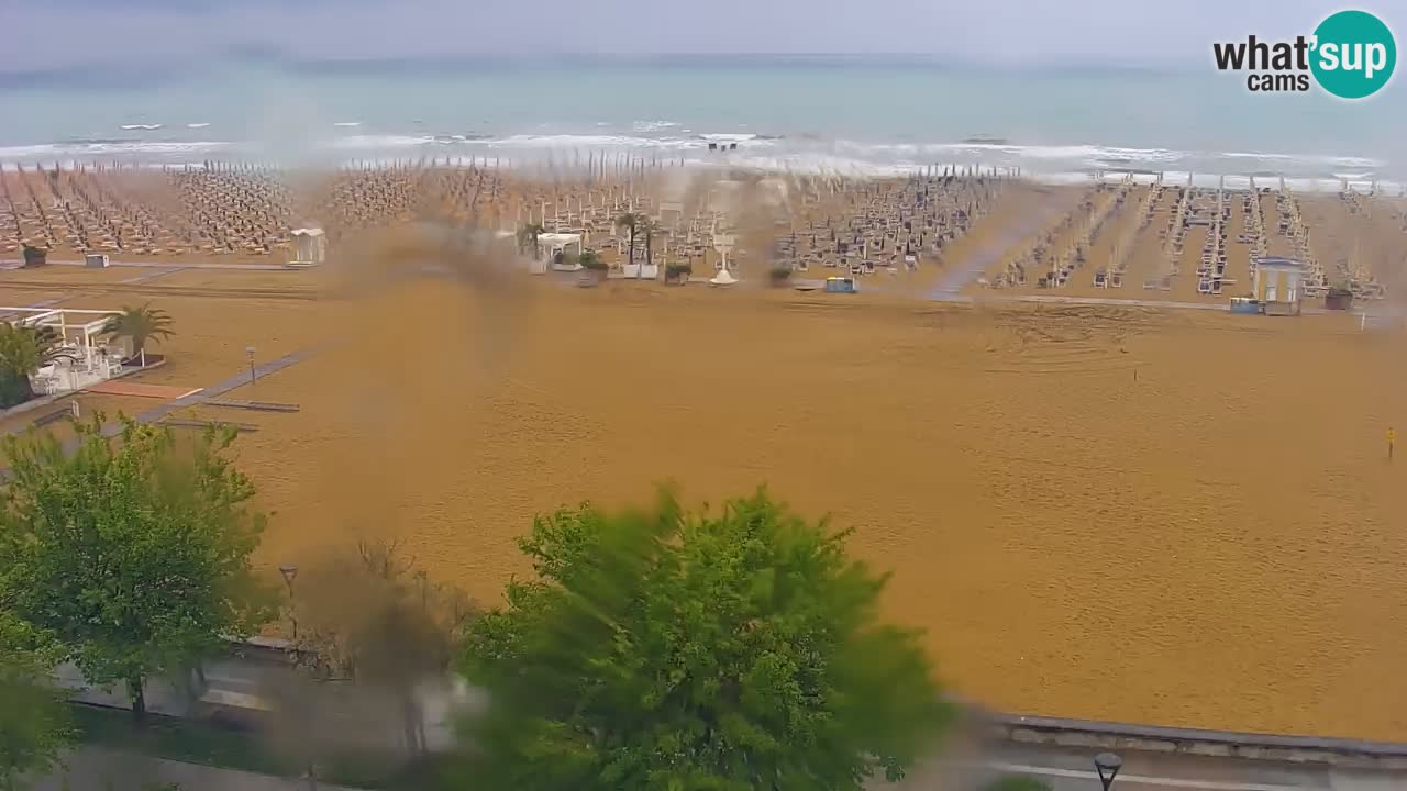 Webcam en direct plage de Bibione – vue depuis Ashanti ApartHotel