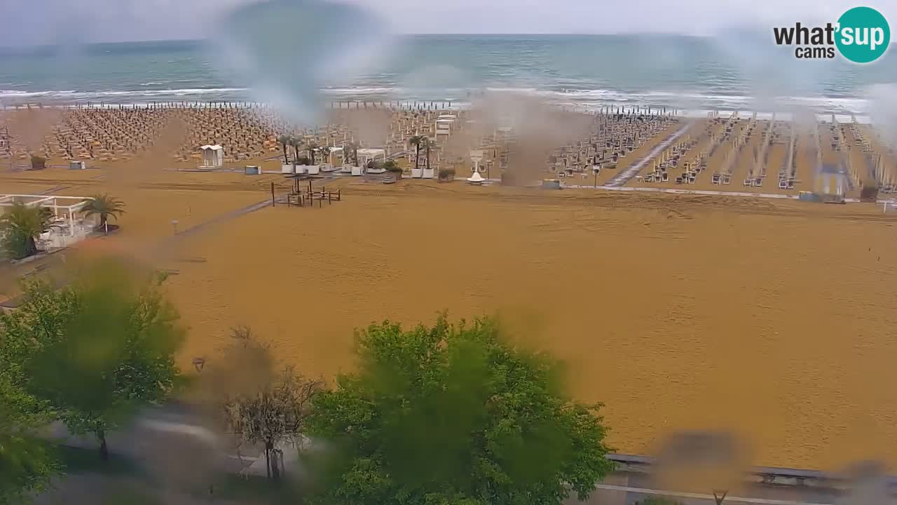 Webcam en direct plage de Bibione – vue depuis Ashanti ApartHotel