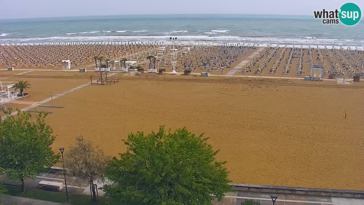 Webcam en direct plage de Bibione – vue depuis Ashanti ApartHotel
