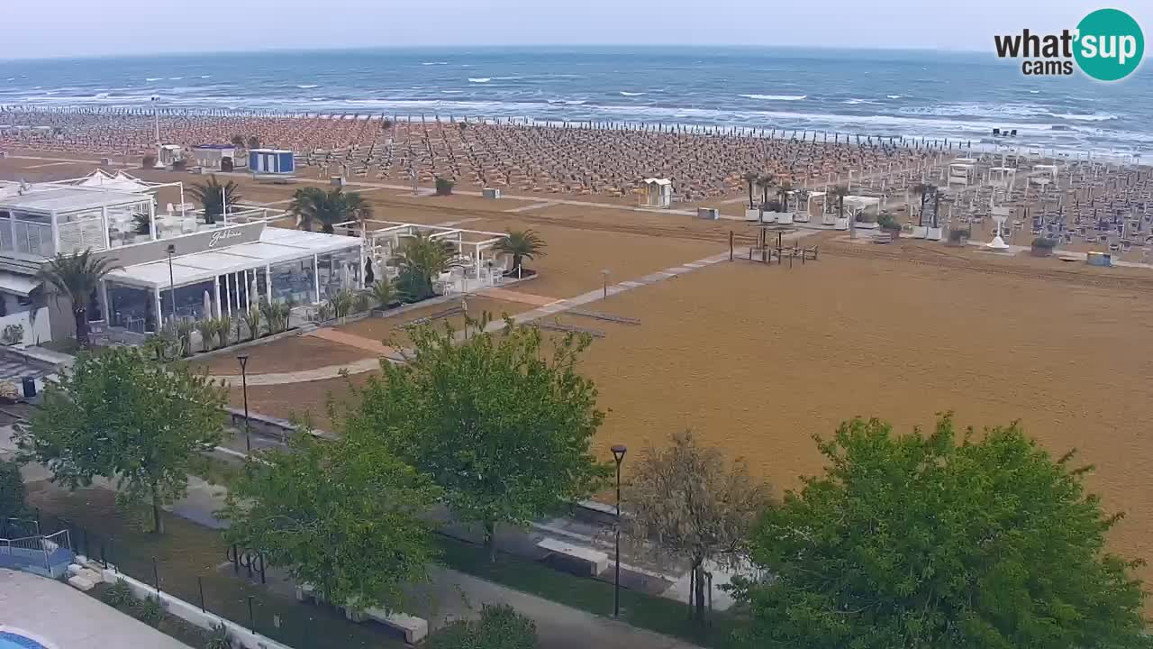 Webcam en direct plage de Bibione – vue depuis Ashanti ApartHotel