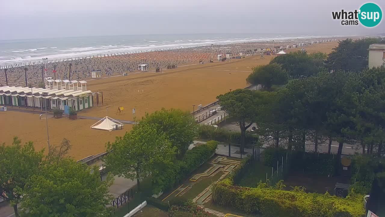Webcam en direct plage de Bibione – vue depuis Ashanti ApartHotel