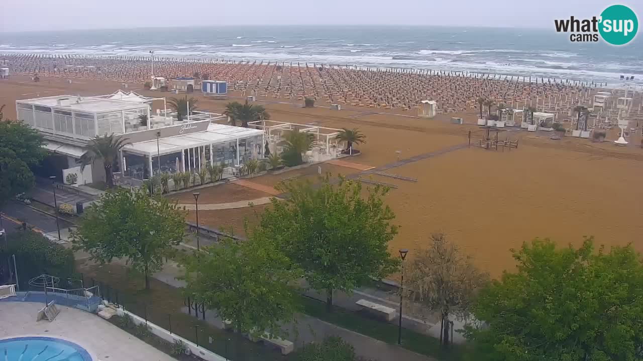 Webcam en direct plage de Bibione – vue depuis Ashanti ApartHotel