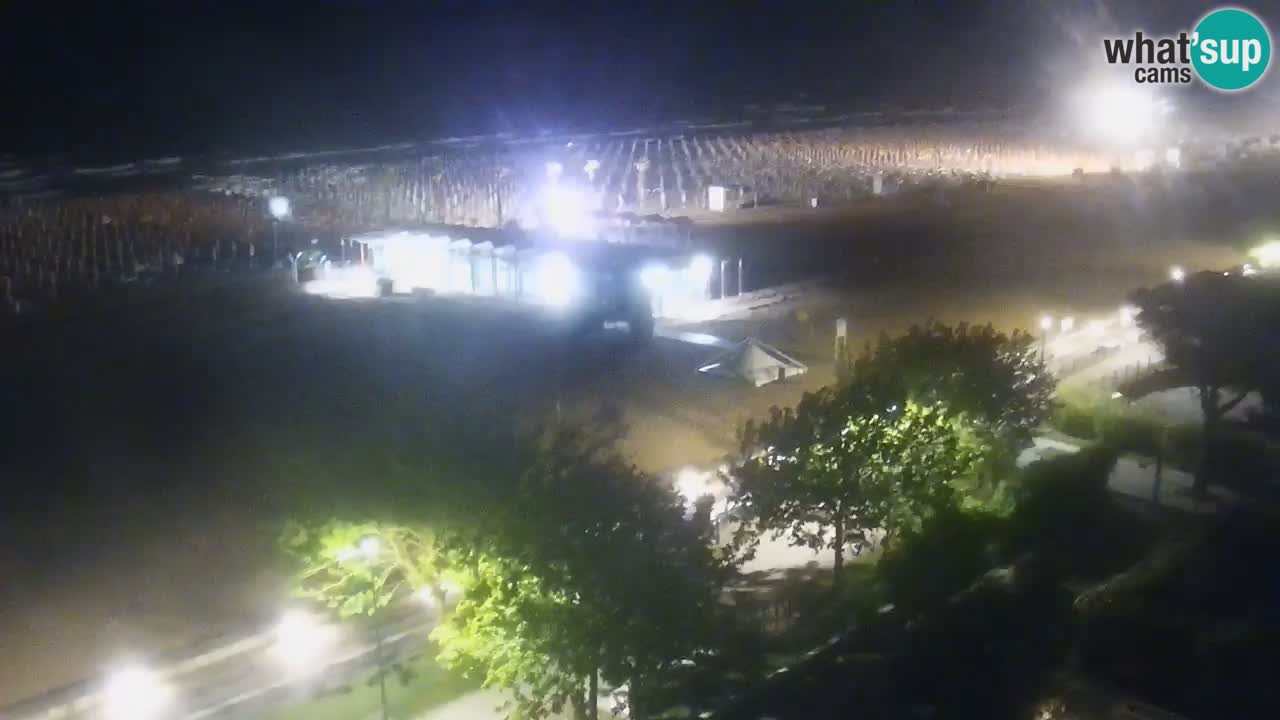 Web kamera Bibione plaža – pogled sa Ashanti ApartHotela