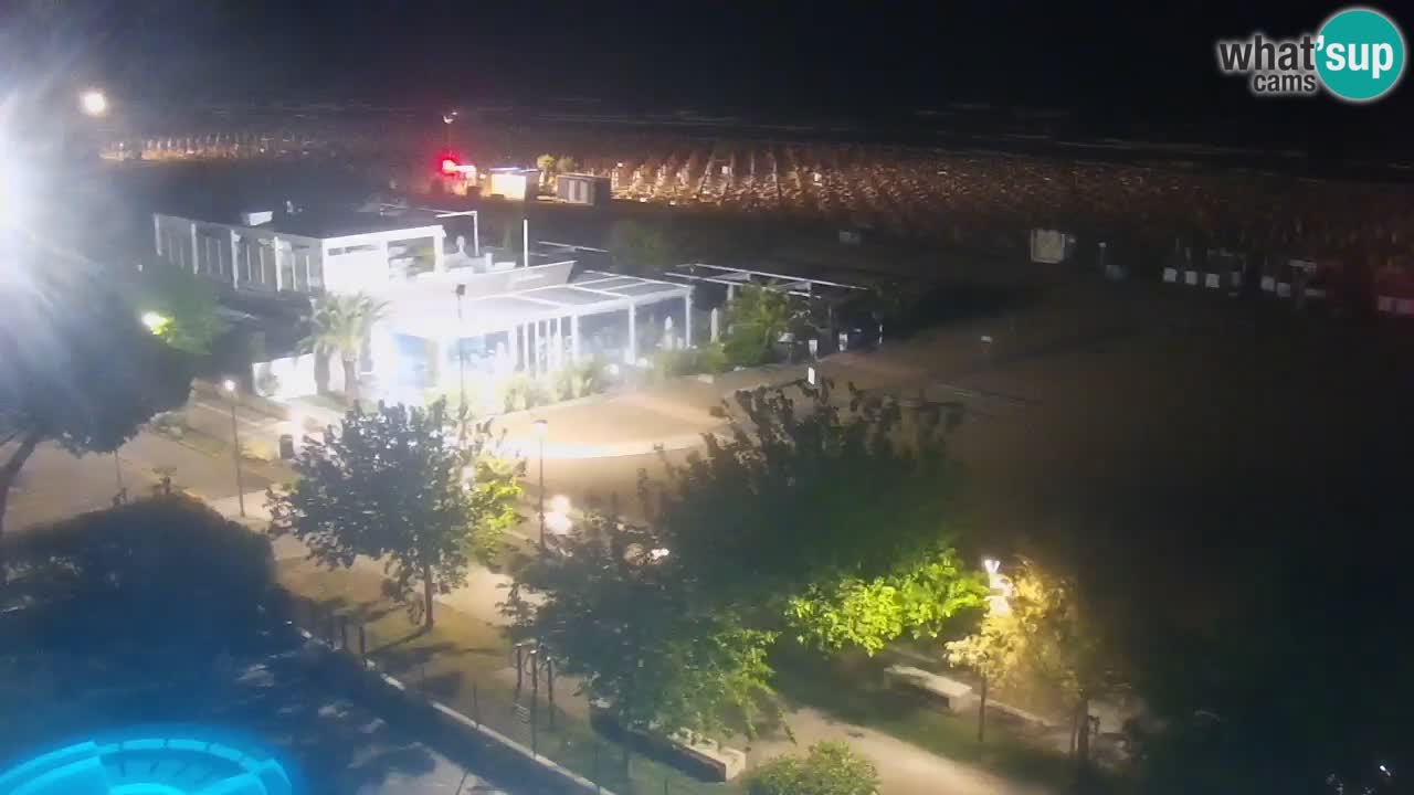 Webcam en vivo playa Bibione – vista desde Ashanti ApartHotel